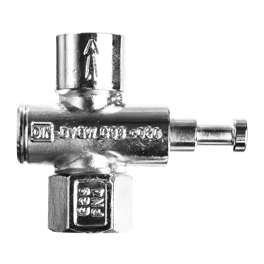 Manometer-Druckknopfhahn
