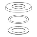 DOMO Unterlagplatte oval komplett