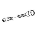 Metall-Auszugschlauch verstärkt zu Spültischmischer