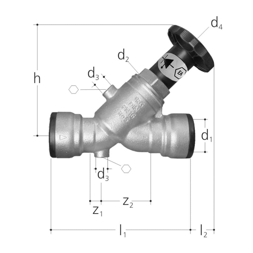 Rückflussverhinderer mit Absperrung