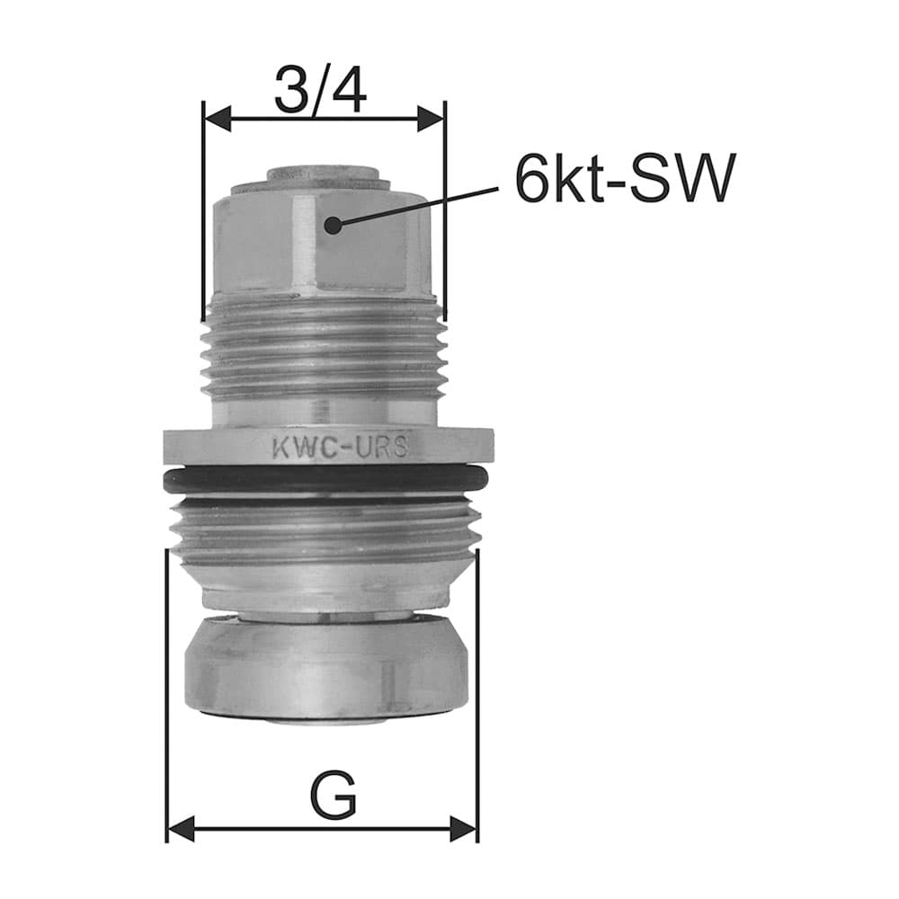 Oberteil zu UP-Ventil KWC