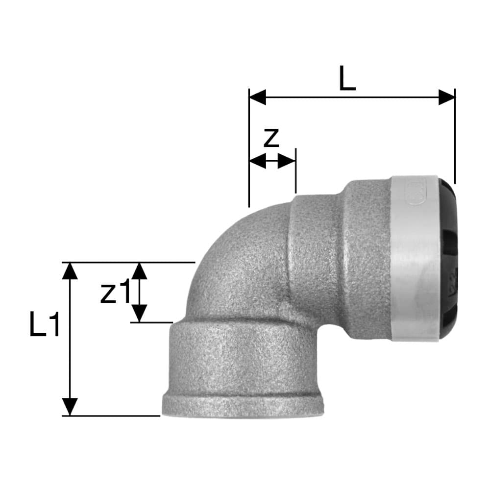 sudoFIT-Übergangsbogen 90°