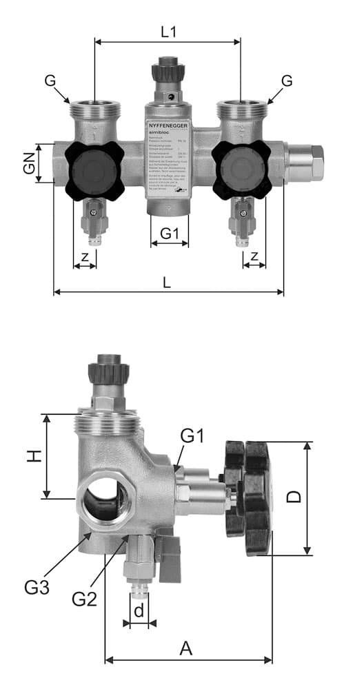 Verteiler Simibloc PN 16