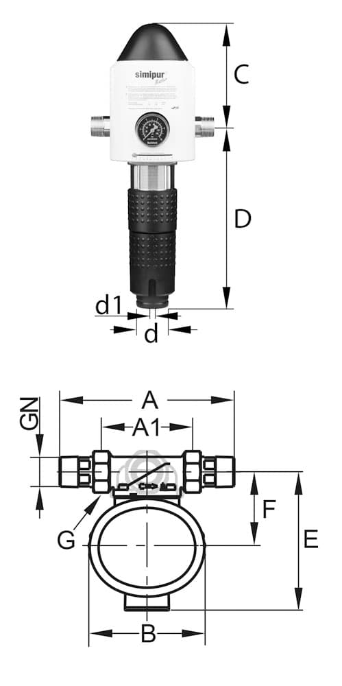 Hauswasserstation Simipur Master PN 16