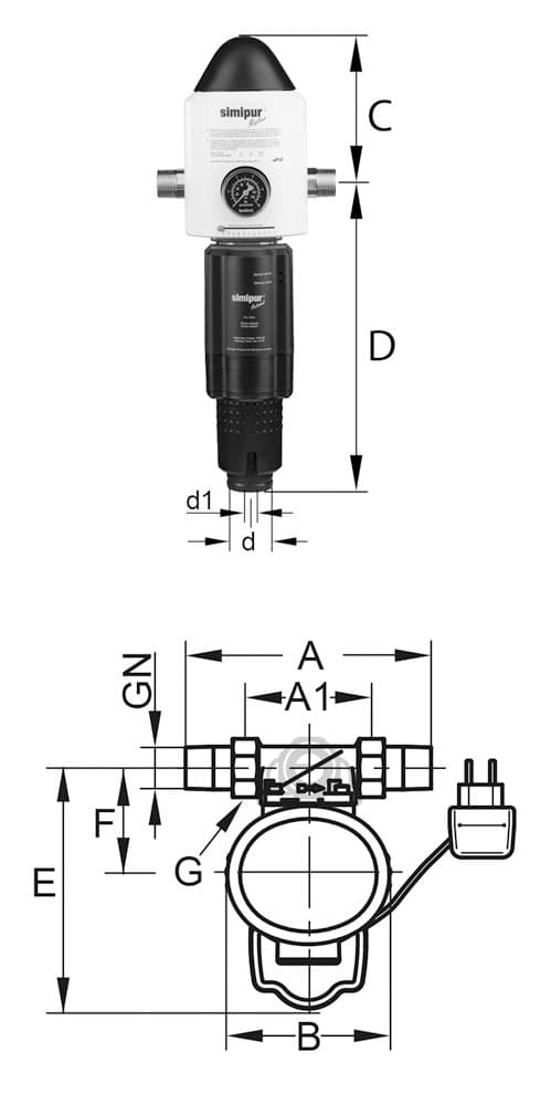 Hauswasserstation Simipur Master Automat PN 16