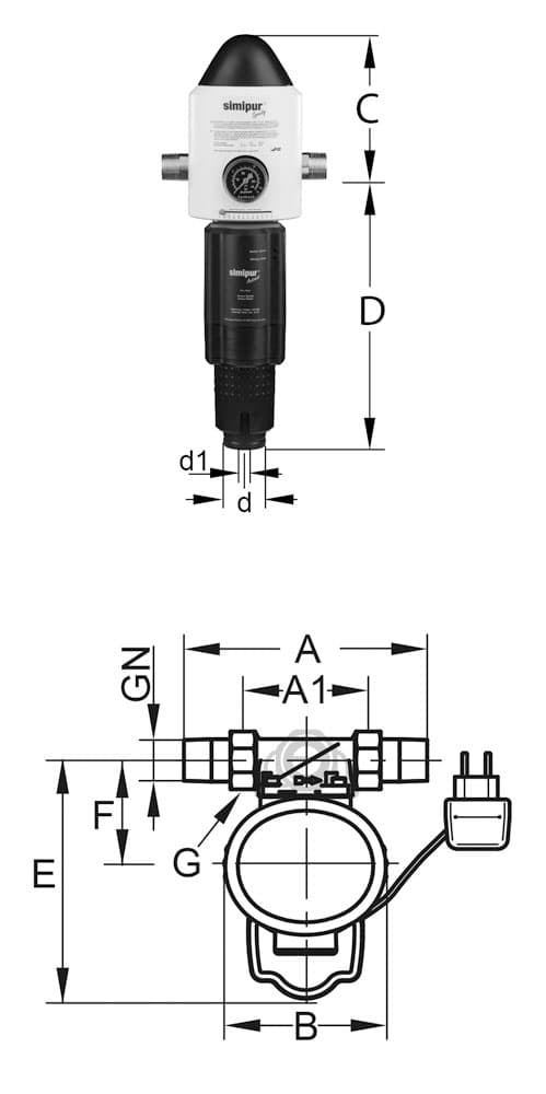 Feinfilter Simipur Speedy Automat