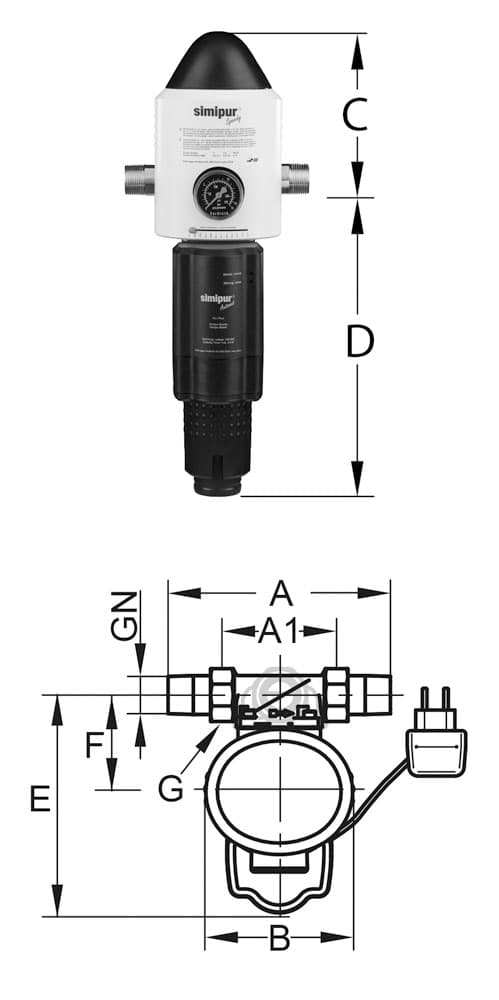 Hauswasserstation Simipur Master Automat PN 16