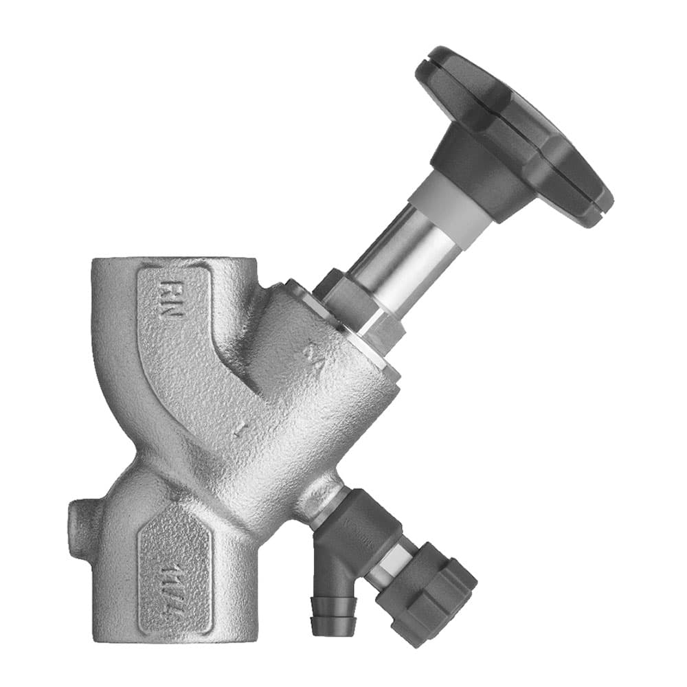 Schrägsitzventil mit Entleerung