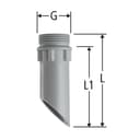 Tropfwasser-Stutzen kurz