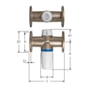 Druckreduzierventil PN 16, inkl. Manometer und mit Flanschen