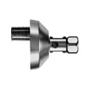 Absperr-Anschluss mit Gewinderosette gewölbt, exz. 17mm