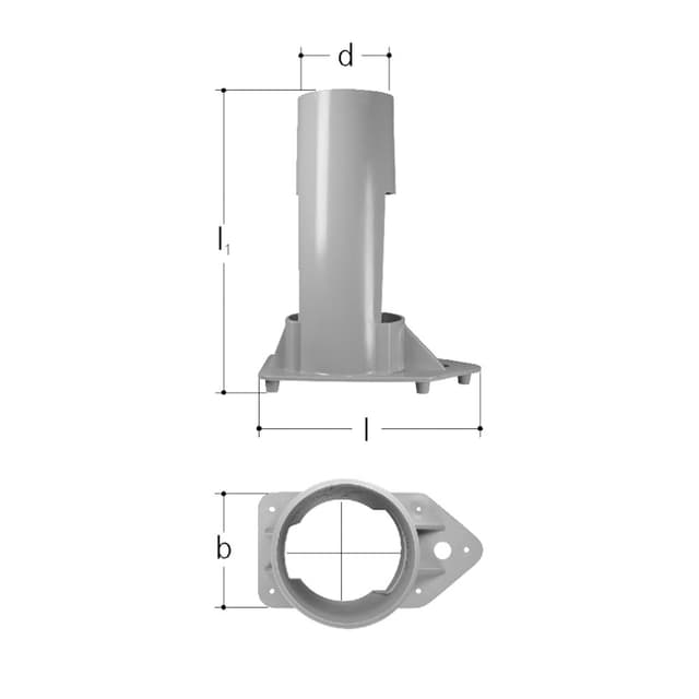 Rohrstütze für Betondecken