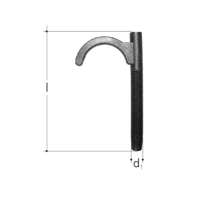 Dübelhaken einfach 16/20