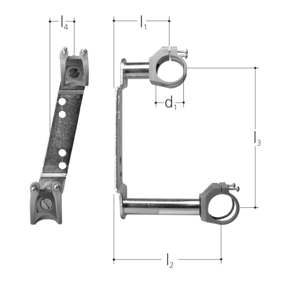 Halter für Verteiler doppelt