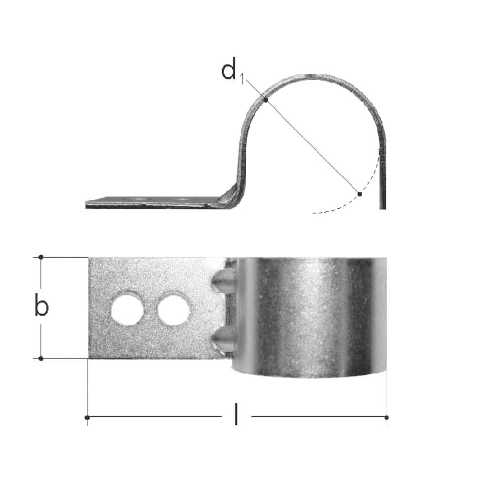 Rohrbride für Schutzrohr