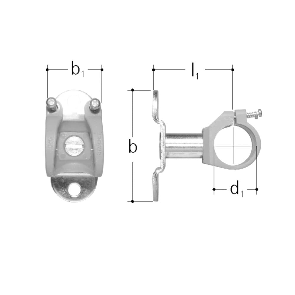 Halter für Verteiler einfach