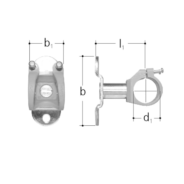 Halter für Verteiler einfach