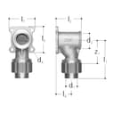 Winkel mit Flansch roh
