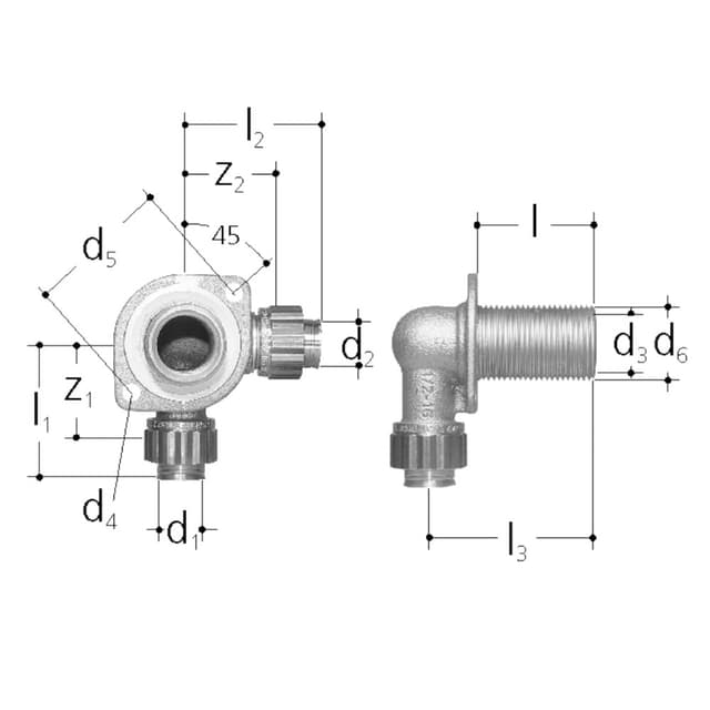 Wanddurchführung doppelt