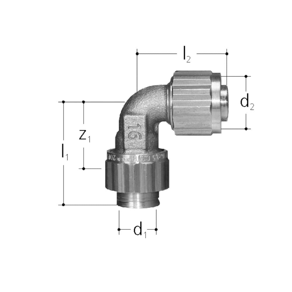 Winkel mit Stecknippel, (Mepla, Geberit)