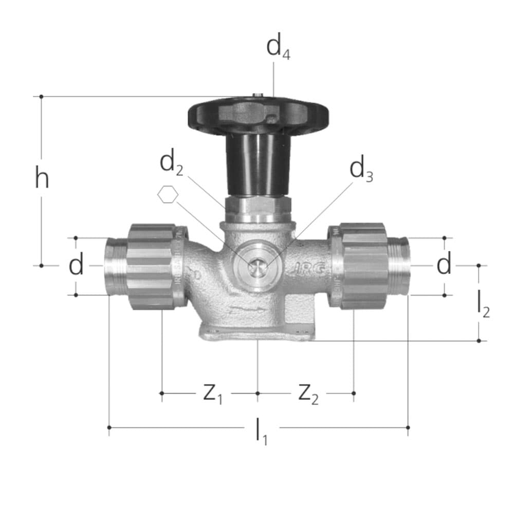 Absperrventil mit Flansch