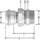 Optipress-Inox-Verschraubung