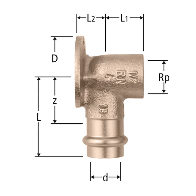 Optipress-Anschlusswinkel 