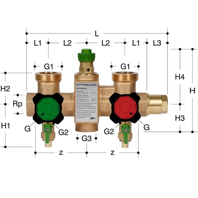 Verteiler Simibloc PN 16