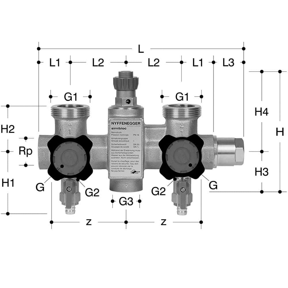 Verteiler Simibloc PN 16