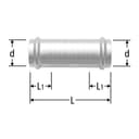 Optipress-Inox-Schiebemuffe