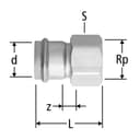 Optipress-Inox-Übergang