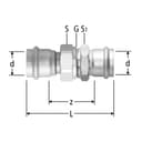 Optipress-Inox-Verschraubung