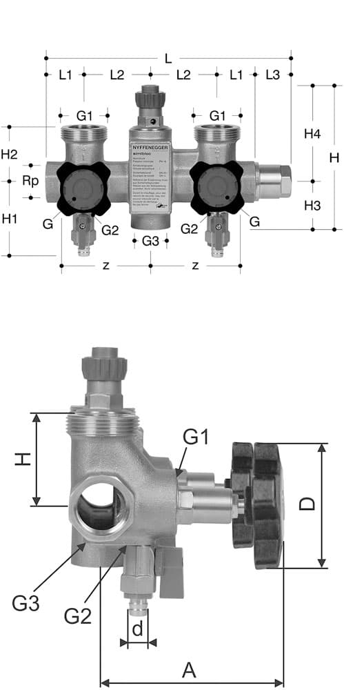 Verteiler Simibloc PN 16