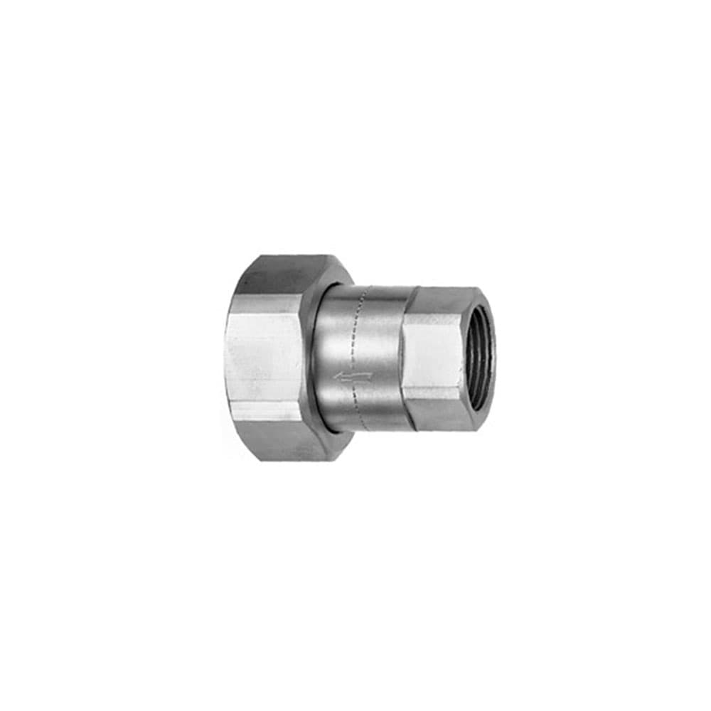 Rotguss-Verschraubung mit Rückschlagventil