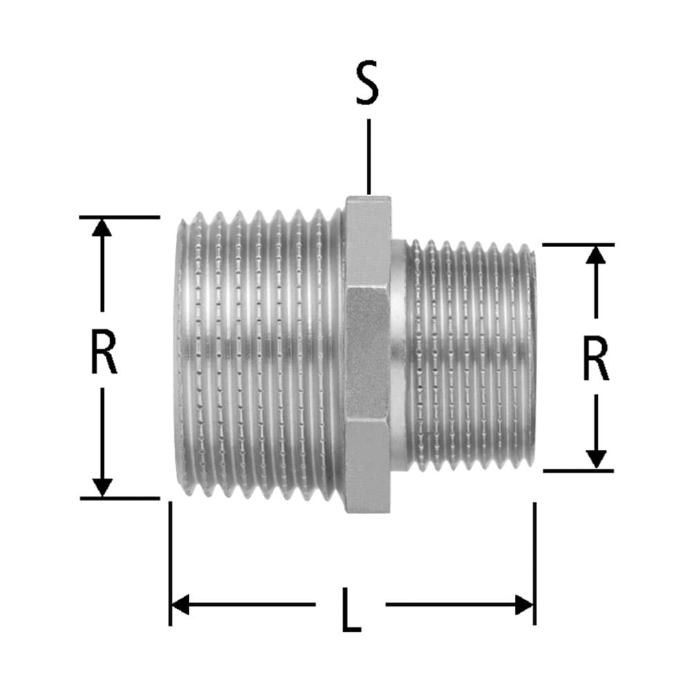 Doppelnippel reduziert