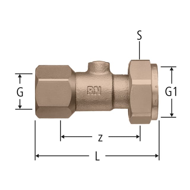 Verschraubung absperrbar