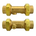 Rückschlagventil, mit Rotgussverschraubungen