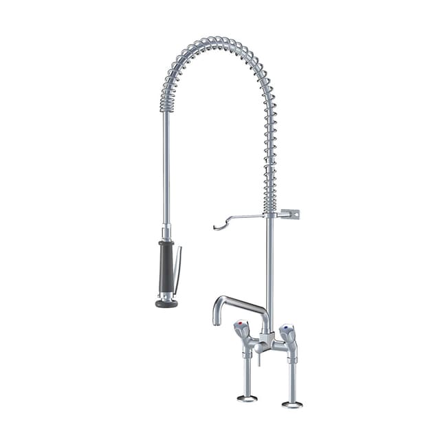 GASTRO Standbatterie mit Geschirrbrause, schwenkbar