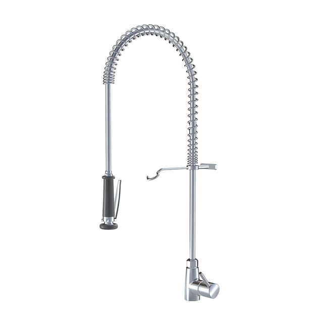 GASTRO Mischer mit Geschirrbrause, Bedienung seitlich