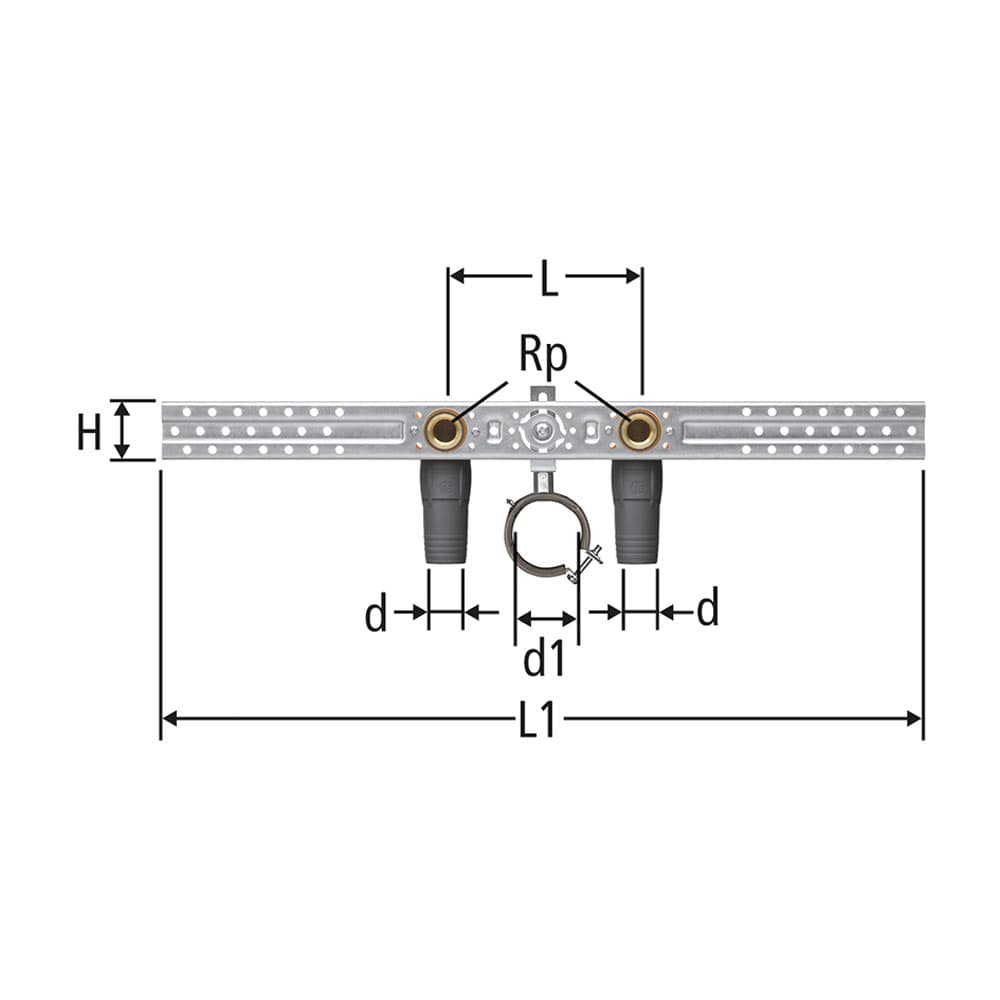 Optiflex-prOfix-Anschluss-Set Waschtisch