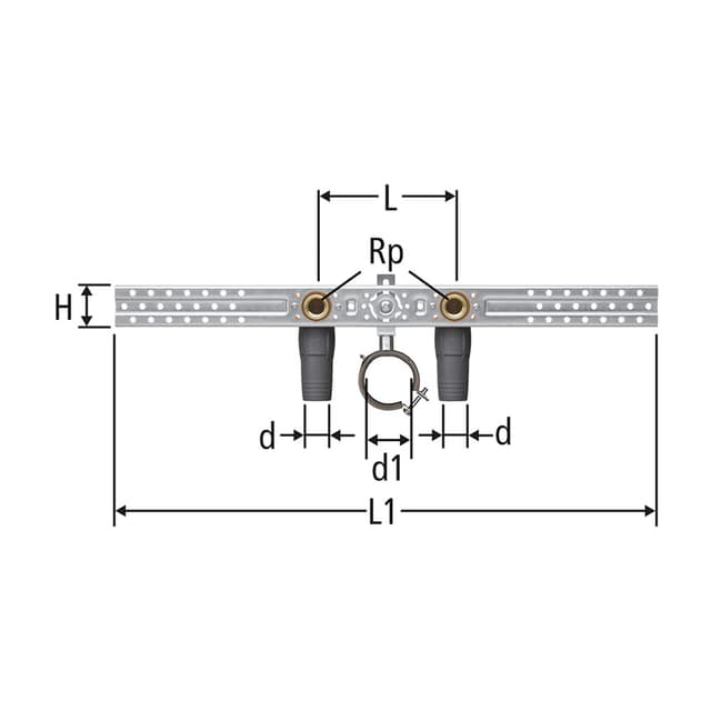 Optiflex-prOfix-Anschluss-Set Waschtisch
