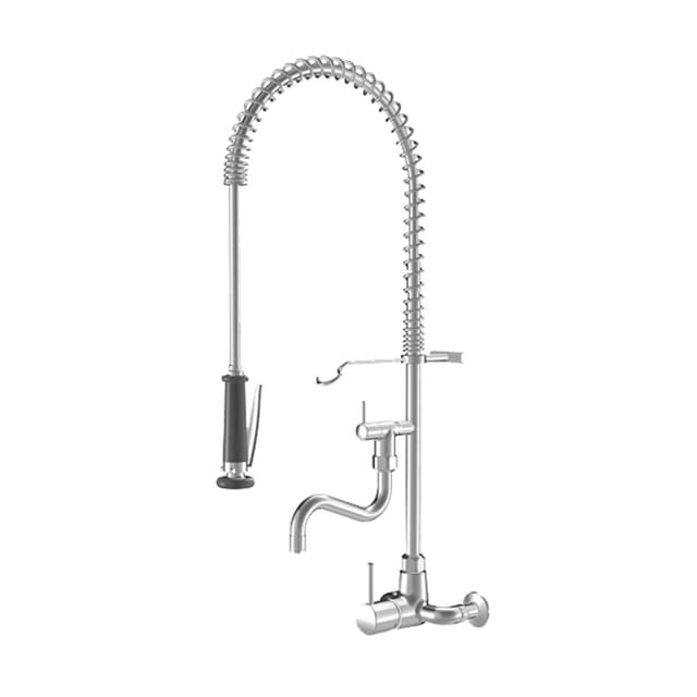 GASTRO Wandmischer, Geschirrbrause, schwenkbar