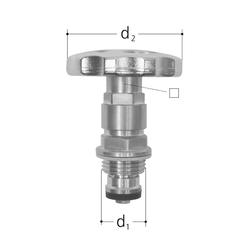 Oberteil mit Handrad