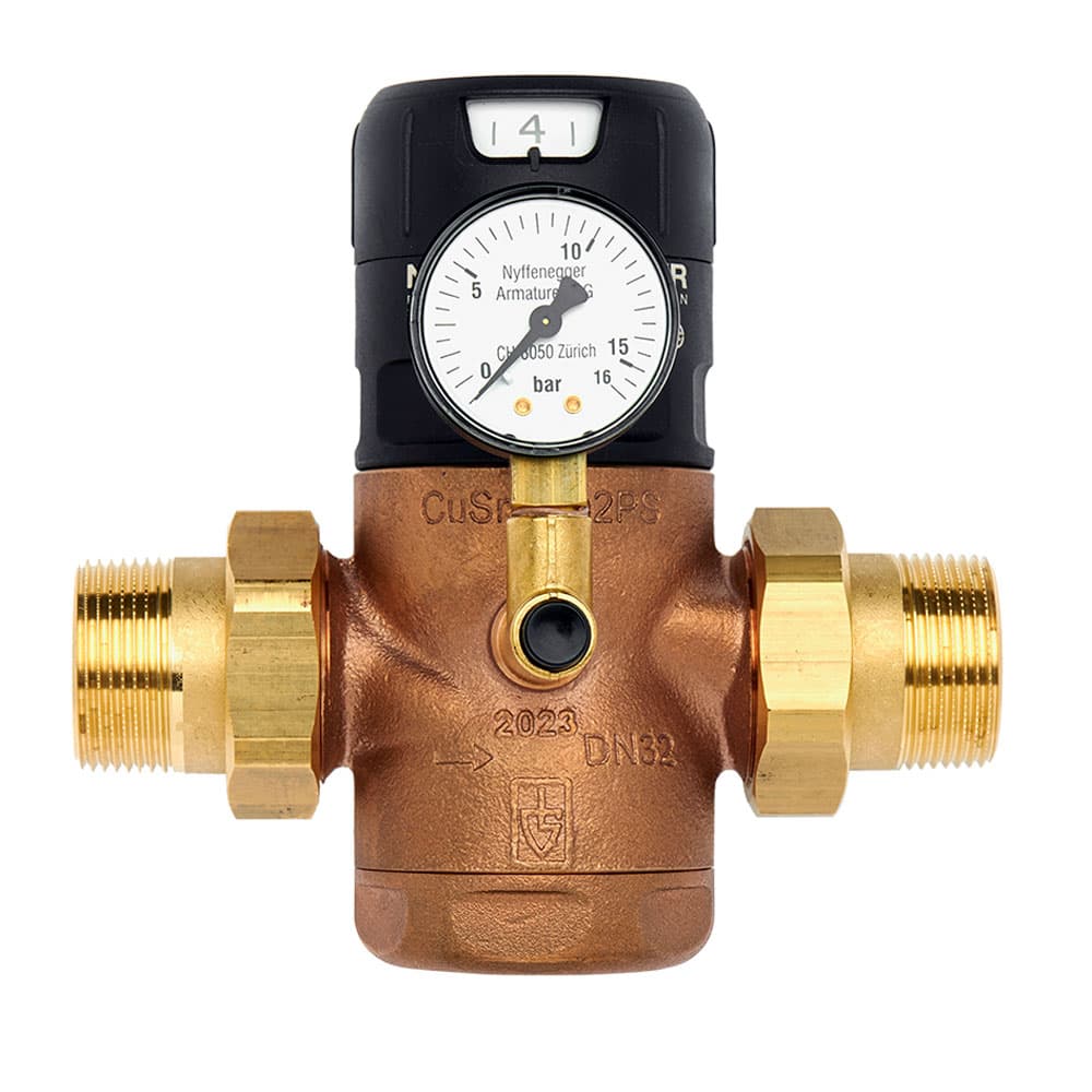 Druckreduzierventil mit Manometer, 4bar PN25