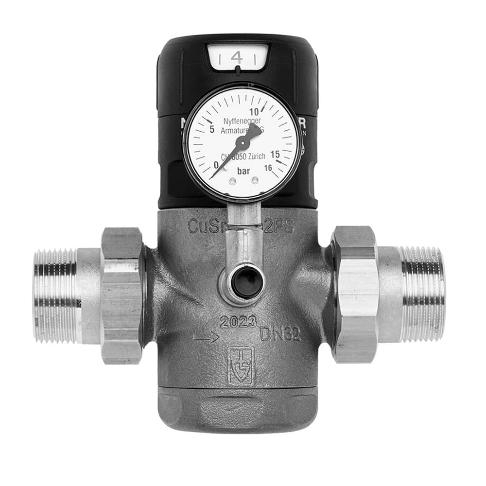 Druckreduzierventil mit Manometer, 4bar PN25