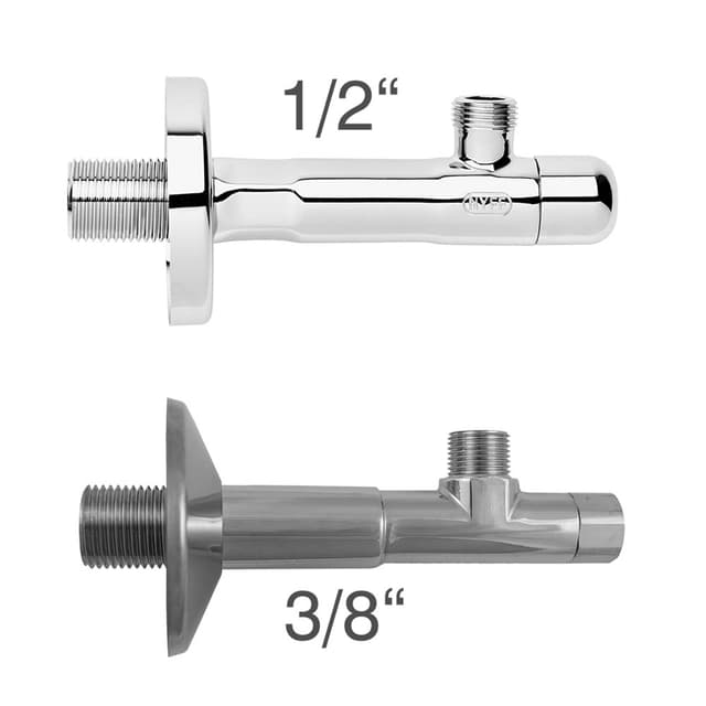 Eckregulierventil verchromt
