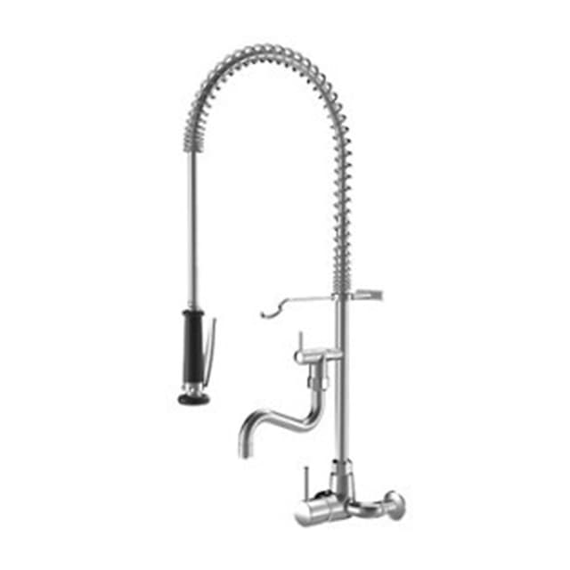 GASTRO Wandmischer mit Geschirrbrause, schwenkbar A300, AD153