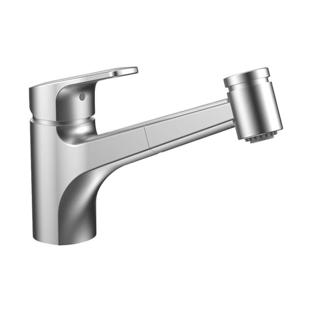 Citypro Spültischmischer, Auszugbrause, PVD inox look