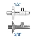 Eckregulierventil verchromt