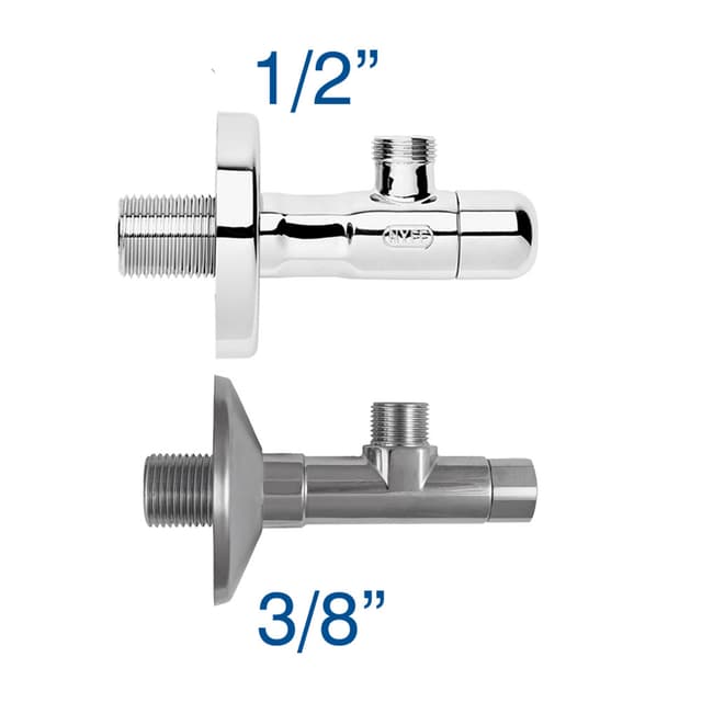 Eckregulierventil verchromt